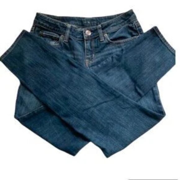 👖 American Eagle Super Skinny Jeans Dark Wash Blue Size 8 - Picture 1 of 11